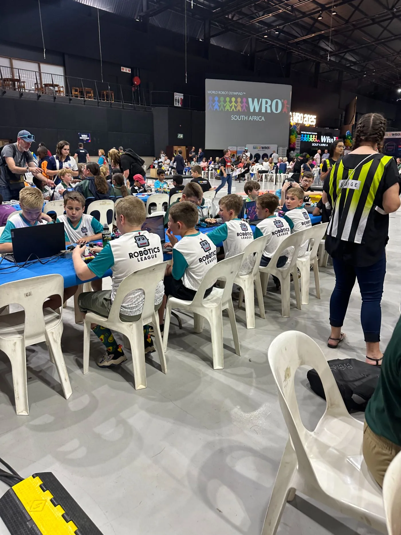 Team competing at a WRO event